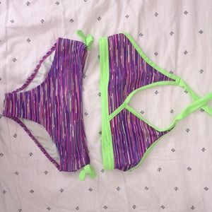 Purple & Green LL Bean two piece